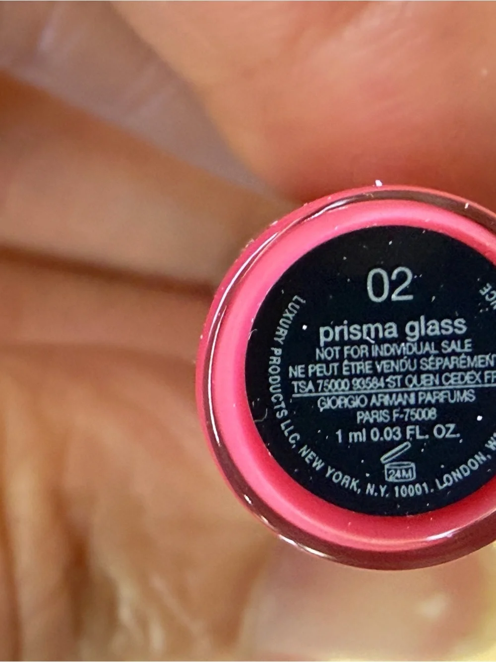 Giorgio Armani Prisma Glass Lip Gloss in Bright Pink (Candy Halo 02)